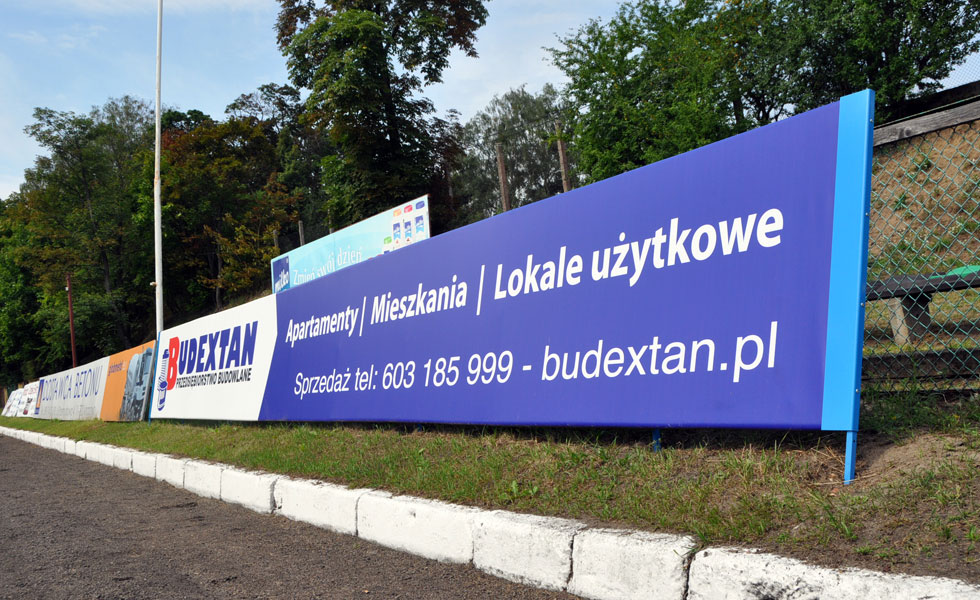 Banda stadionowa dla firmy BUDEXTAN.