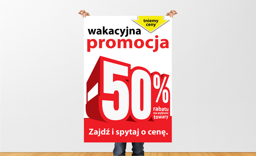 Plakaty reklamowe A0 i 2xA0 dla firmy BIELIK.